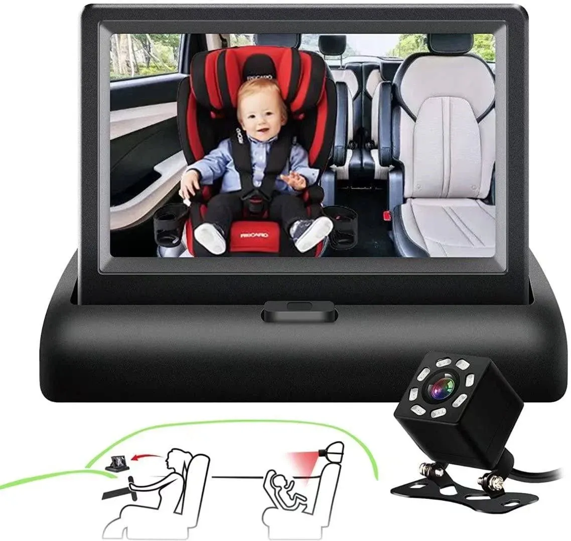 Baby Car Camera Safety Car Seat Mirror Camera and Monitor