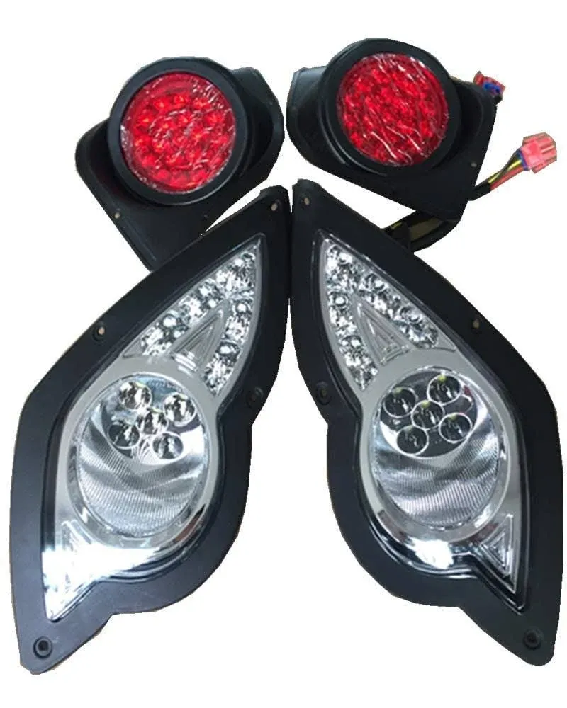 Golf Cart Yamaha LED Light Kit Fit Yamaha Drive G29 2007-up I LED Headlights ...