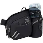 Waterfly Hiking Waist Bag Fanny Pack with Water Bottle Holder for Men Women Running & Dog Walking Fit All Phones (Bottle