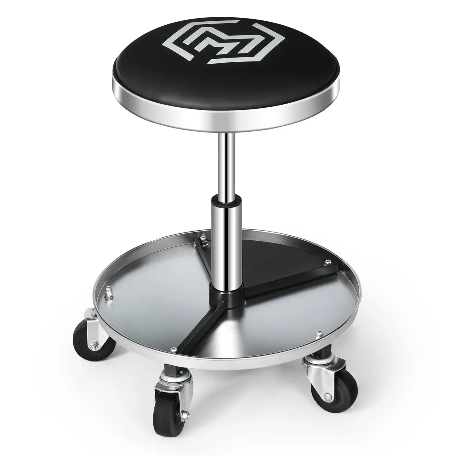 M-auto Heavy-Duty Adjustable Mechanic's Roller Seat Rolling Stool with Wheels ...