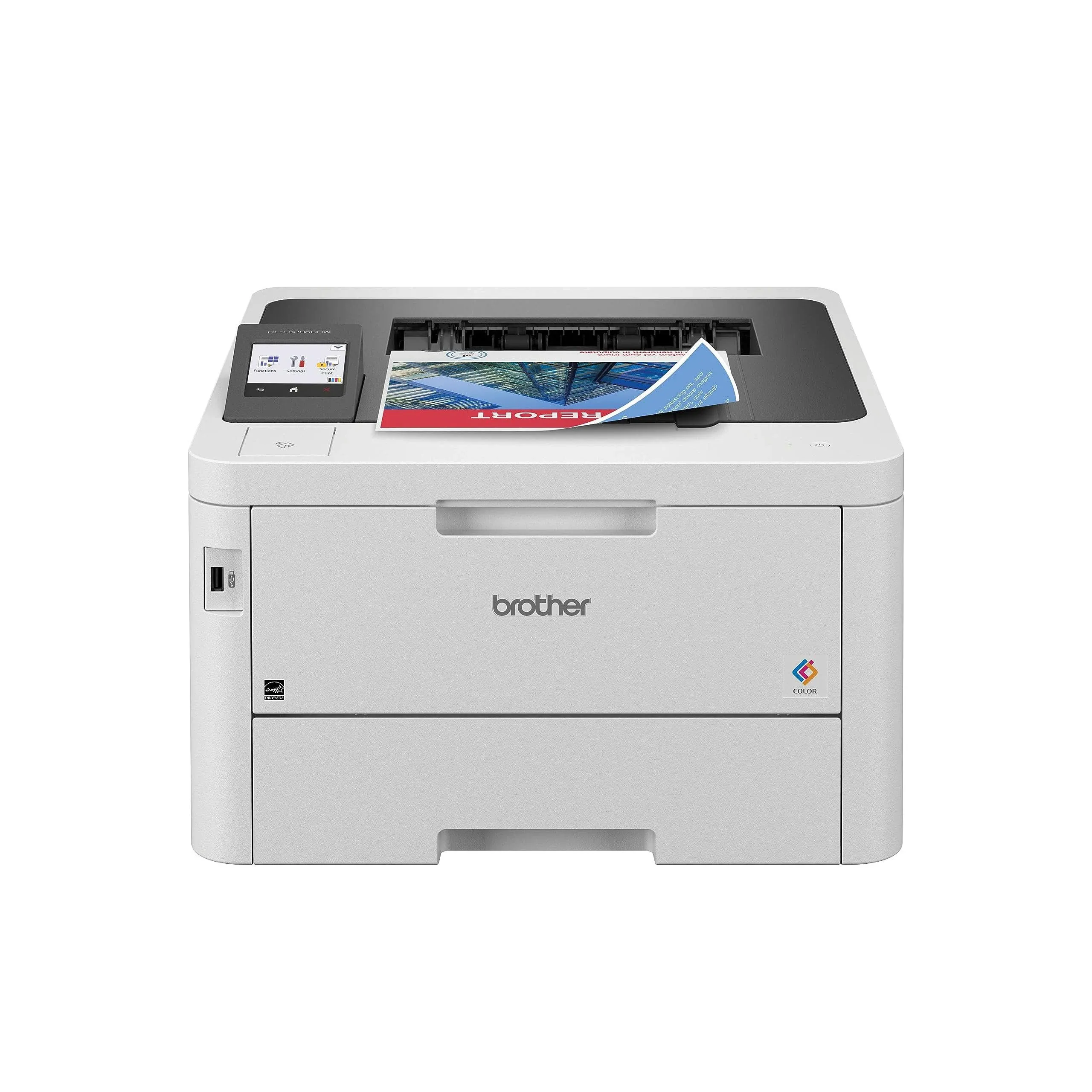 Brother HL-L3295CDW Wireless Compact Digital Color Printer with Laser Quality Output, Duplex, NFC and Mobile Printing & Ethernet