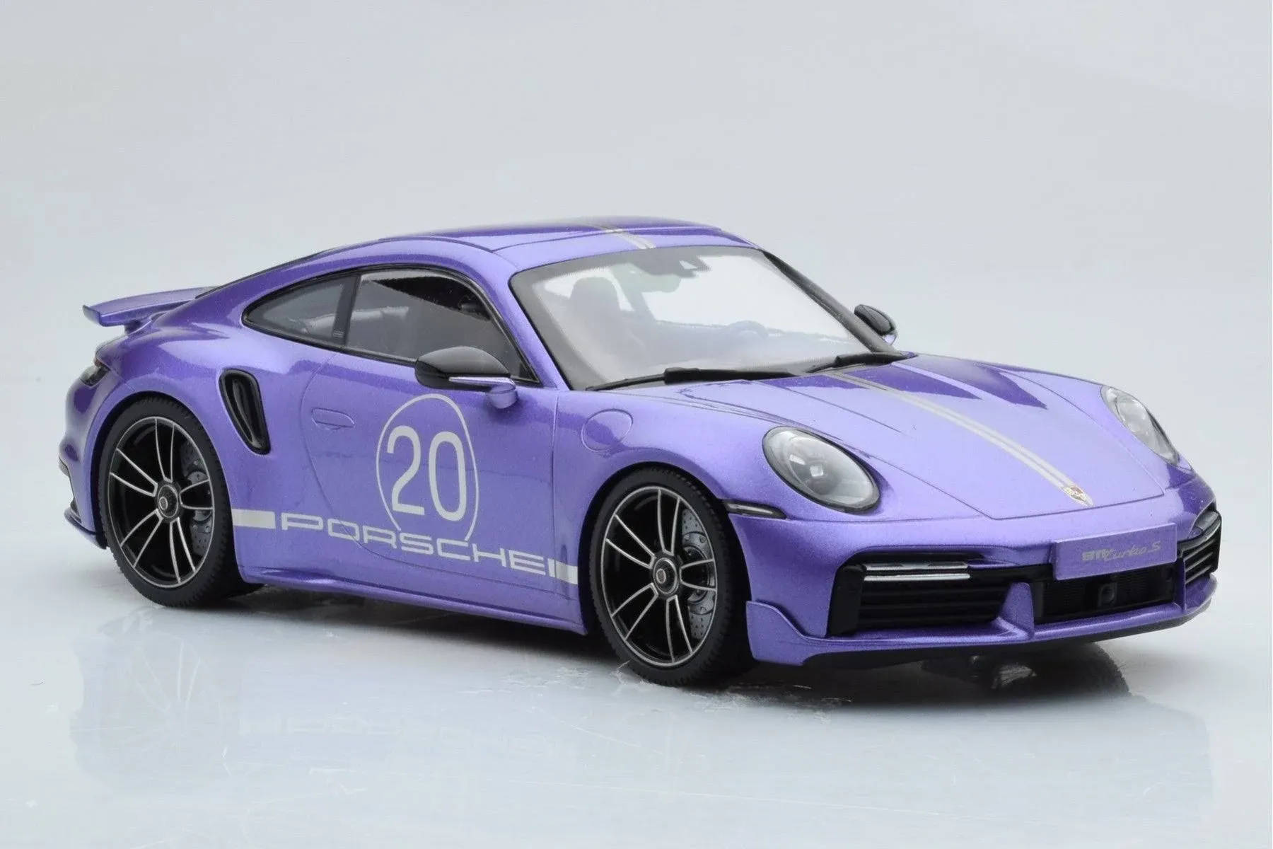 2021 POSCHE 911 TURBO S SPORTDESIGN #20 PURPLE 1/18 DIECAST MINICHAMPS 155069174