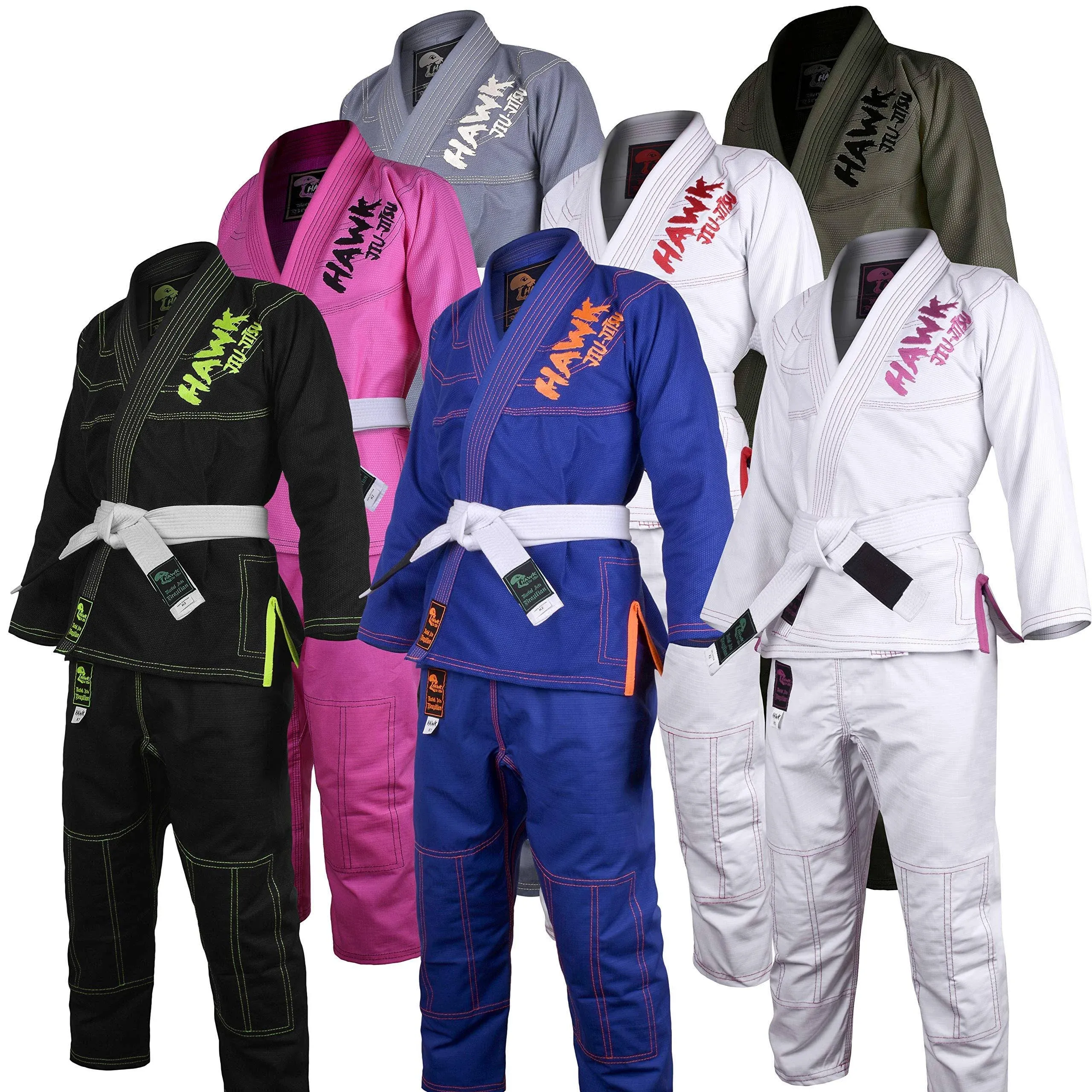 Hawk Sports Brazilian Jiu Jitsu Gi for Kids, Ultra-Light Extra Tough Premium Fabric Kids BJJ Gi