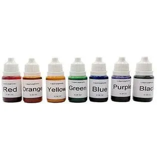 Kingfinger 7 Colors Candle Dye,Candle Making Liquid Colorants,Dye Colorant Set ...