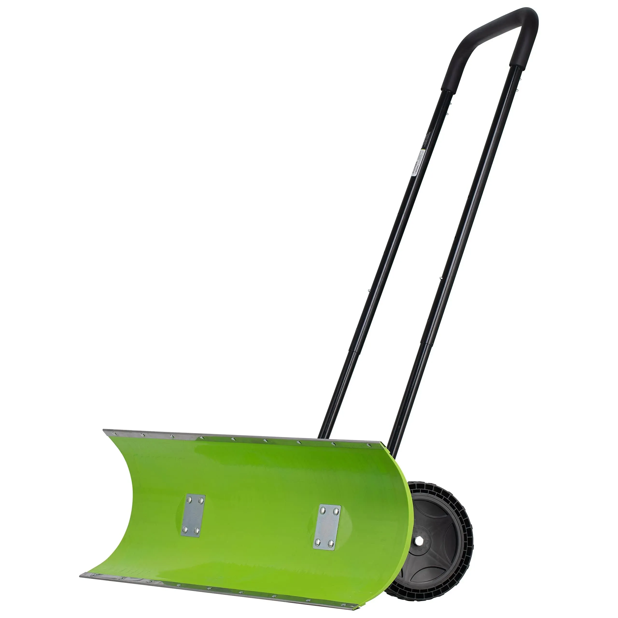 38-Inch Dual-Sided Pusher Snow Shovel, Snow Shovel with Wheels