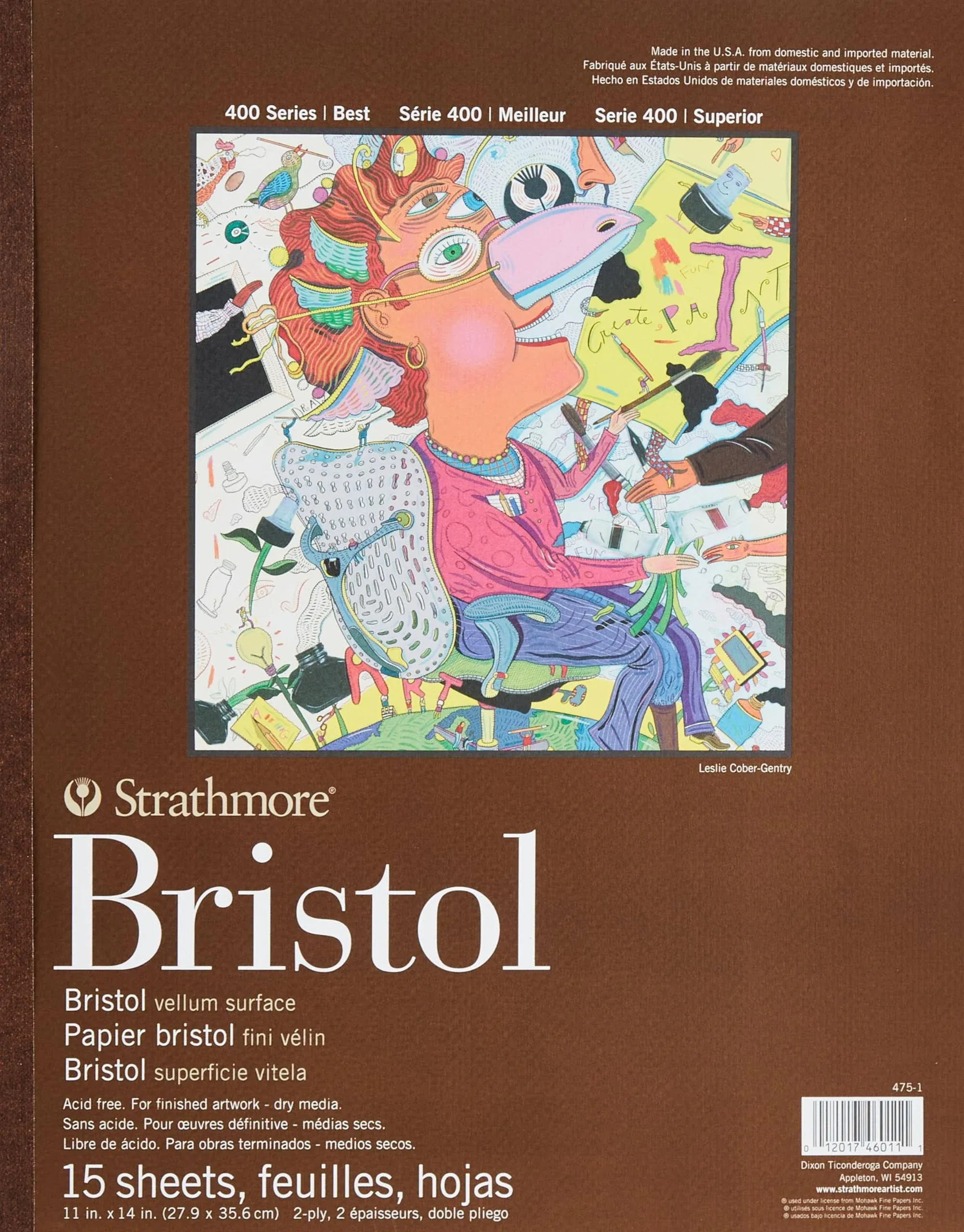 Strathmore 400 Bristol 2Ply Vellum 11X14 Pad