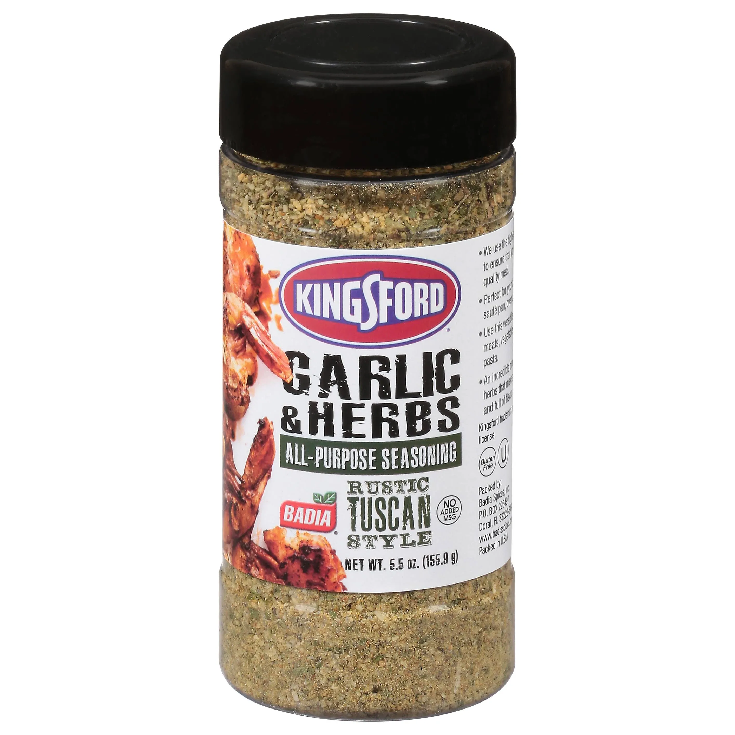 Kingsford All-Purpose Seasoning, Garlic & Herbs, Rustic Tuscan Style - 5.5 oz