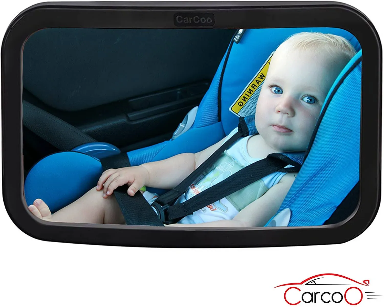 Baby Car Mirror by CarCoo -Black or Grey