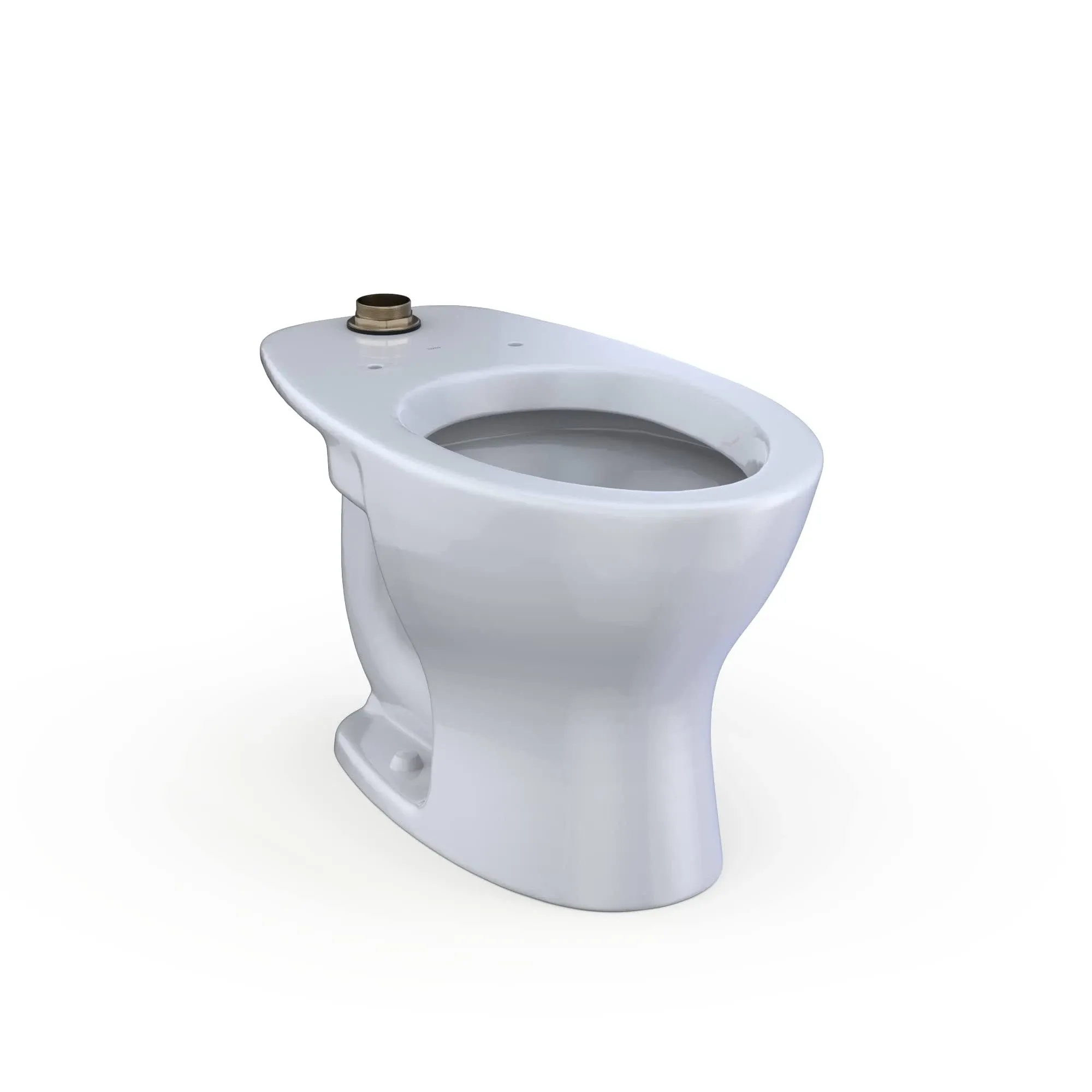 TORNADO FLUSH Commercial Flushometer Floor-Mounted Universal Height Toilet Elongated Cotton White