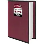 Dunwell 12x18 Art Portfolio Binder with Mounting Paper - (Ruby) Large Portfolio Folder for Artwork Displays 48 Pages, 12 x 18 Presentation Folder with Plastic Sleeves, Portfolio Binder Organizer