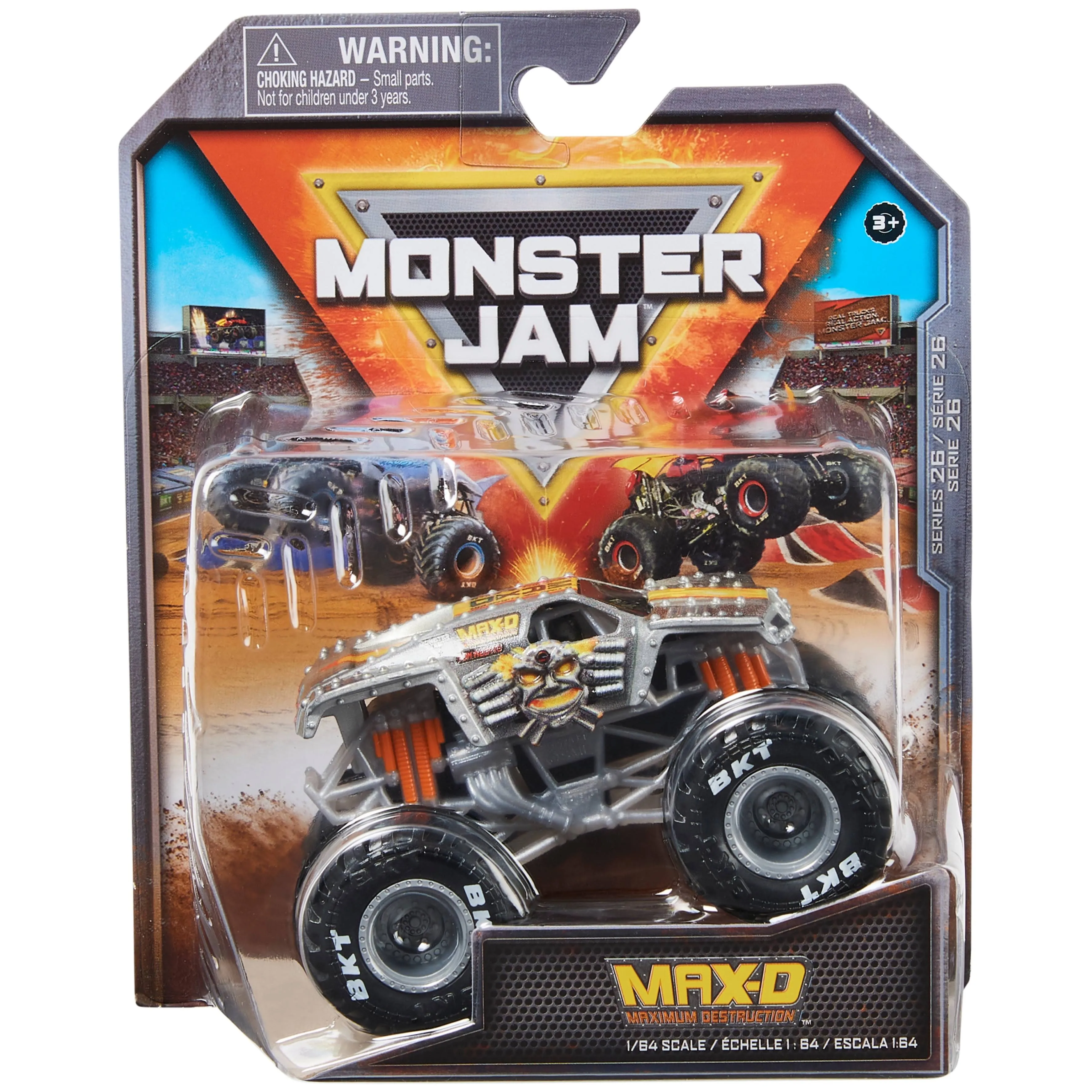 Monster Jam 2022 Spin Master 1:64 Diecast Truck: Chase True Heavy Metal Max-D