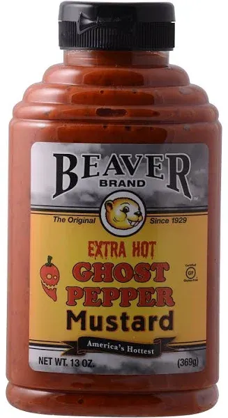 Beaver Extra Hot Ghost Pepper Mustard 13 oz. 6/ct.