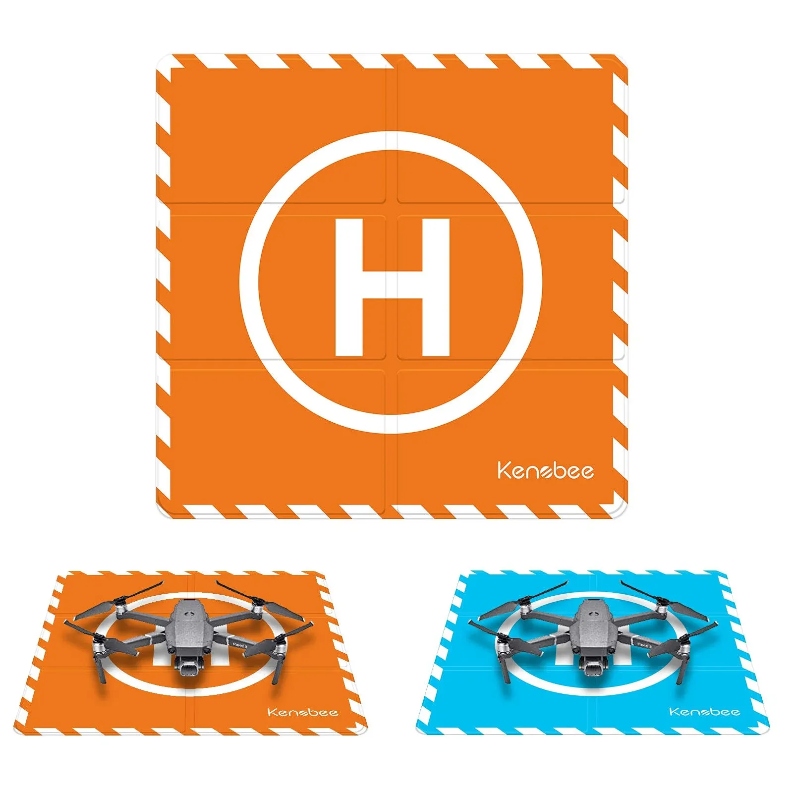 20&#034; Drone Landing Pad Fast Fold Double Sided Waterproof 50CM Portable Helipad