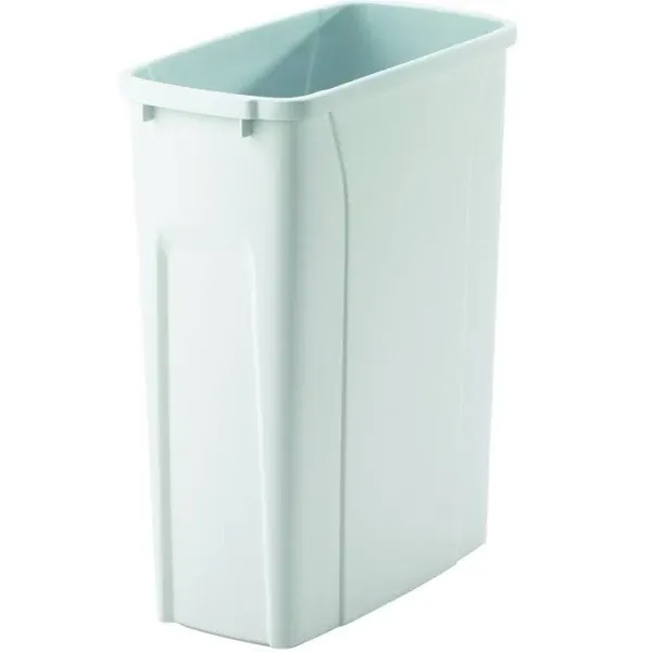 Knape & Vogt Qt20pb-wh Replacement Trash Can, 15.8-inch by 14.2-inch by 6.6-Inch ...