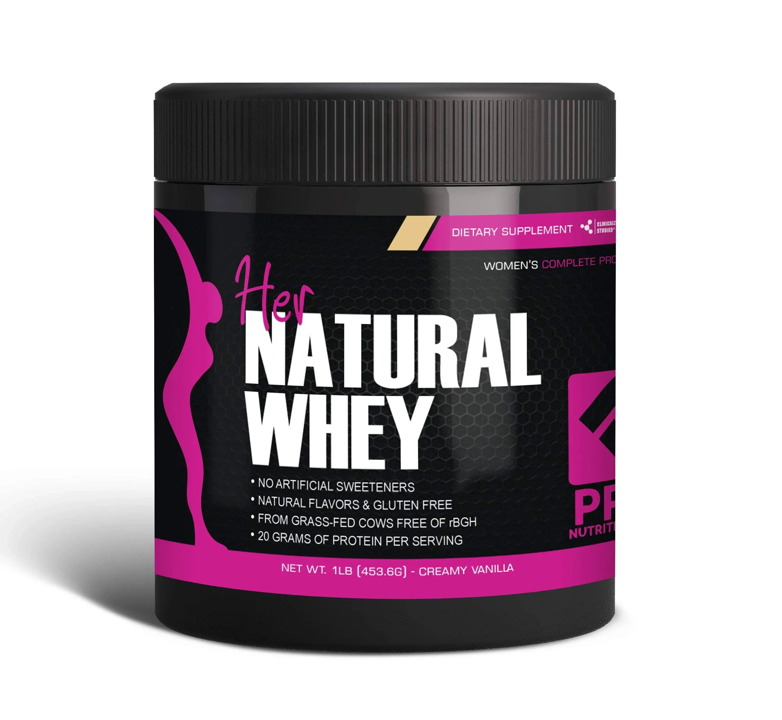 Protein Powder for Women - Her Natural Whey Protein Powder for Weight Loss & to Support Lean Muscle Mass - Low Carb - Gluten Free