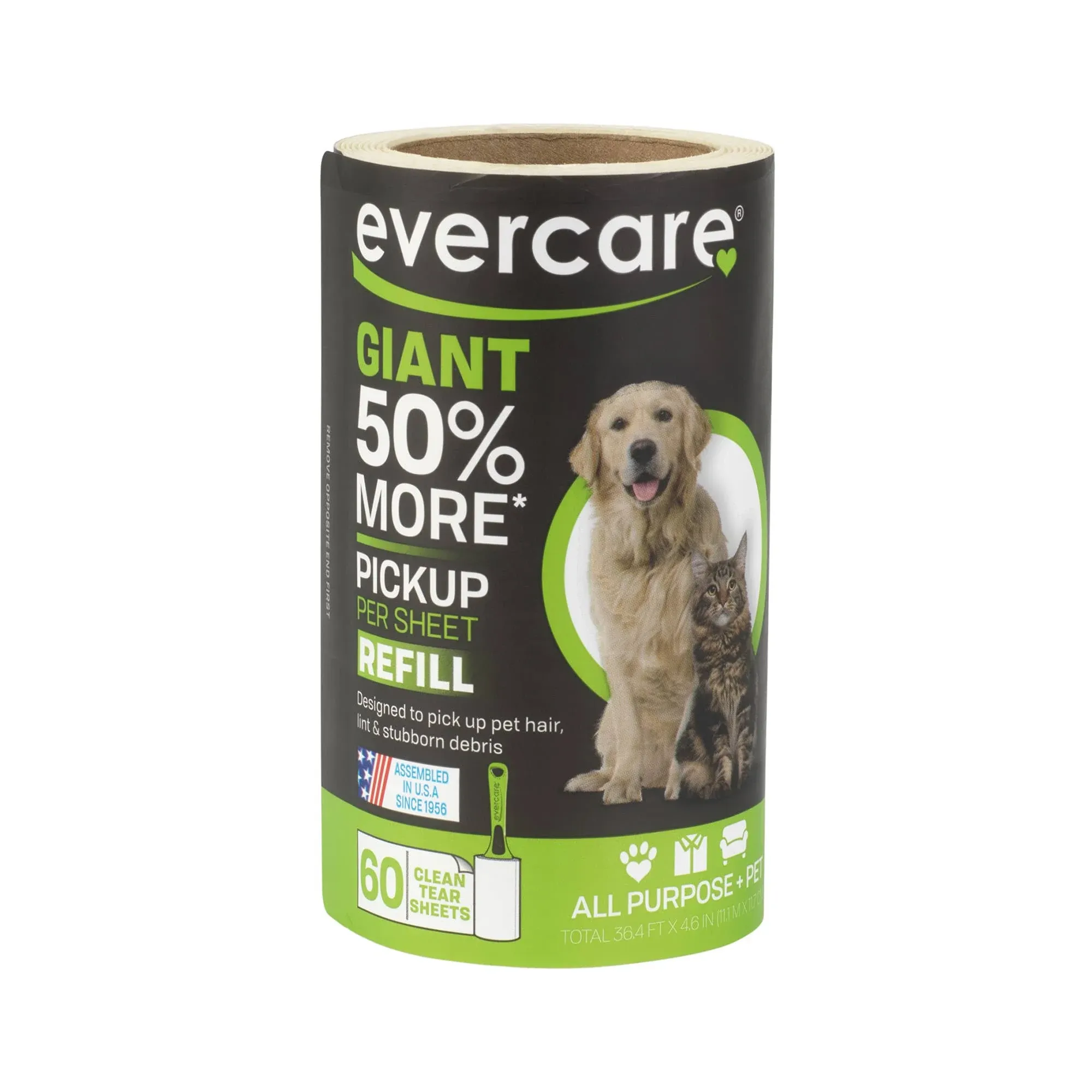 Evercare Giant Extreme Stick Pet Lint Roller Refill