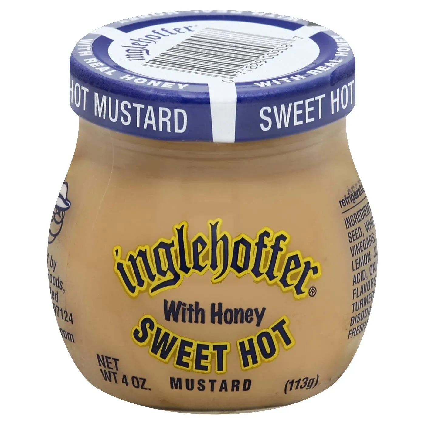 Inglehoffer Mustard, Sweet Hot, with Honey - 4 oz