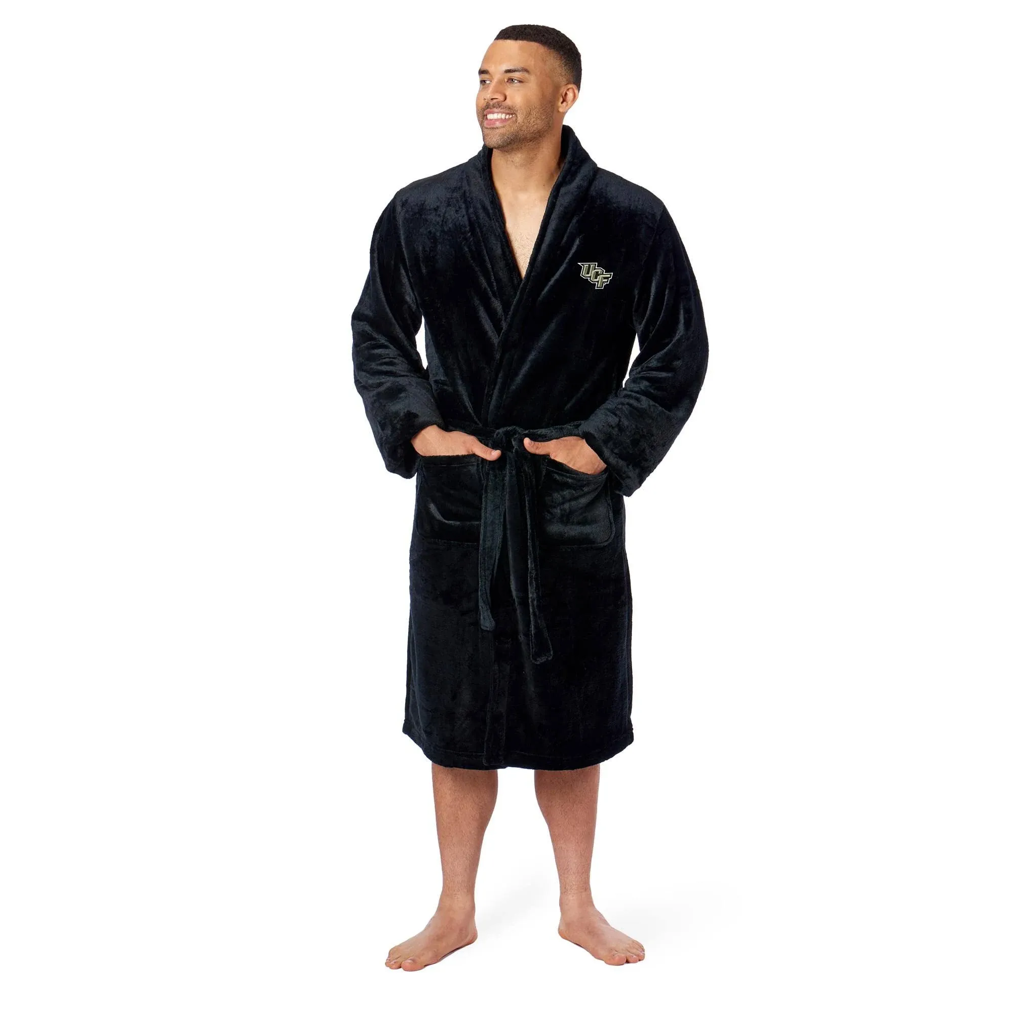 Men s The Northwest Group Black UCF Knights Silk Touch Bath Robe