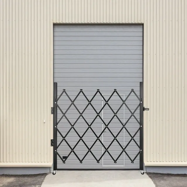 VEVOR Single Folding Security Gate Folding Door Gate Flexible Expanding Security Gate 84''H x 78''W