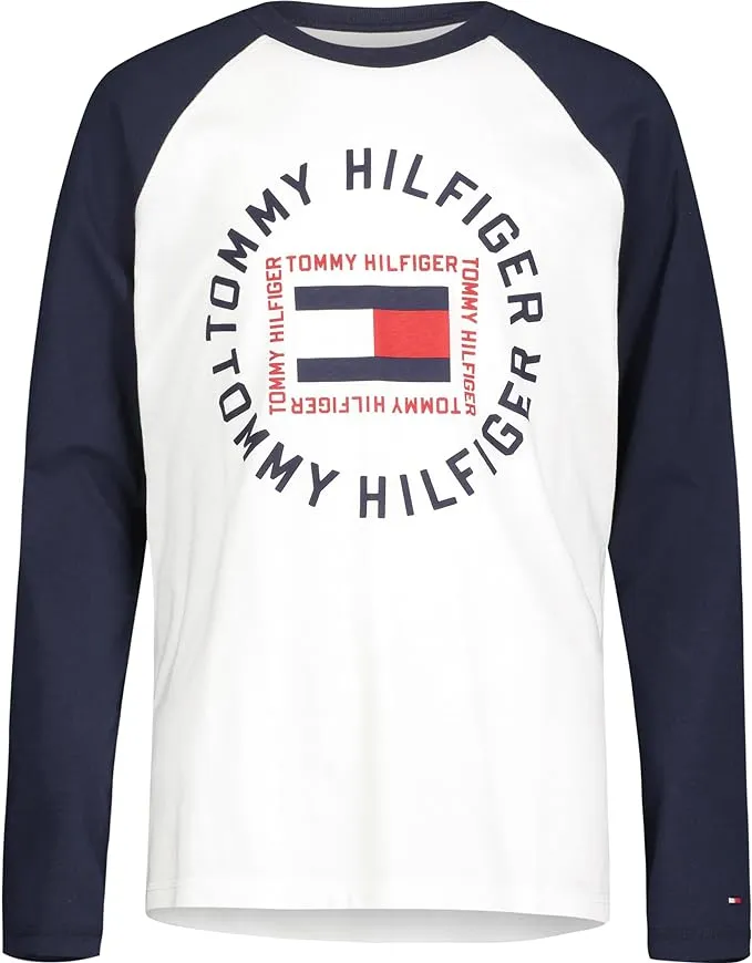 Tommy Hilfiger Boys' Long Sleeve Crew Neck T-Shirt