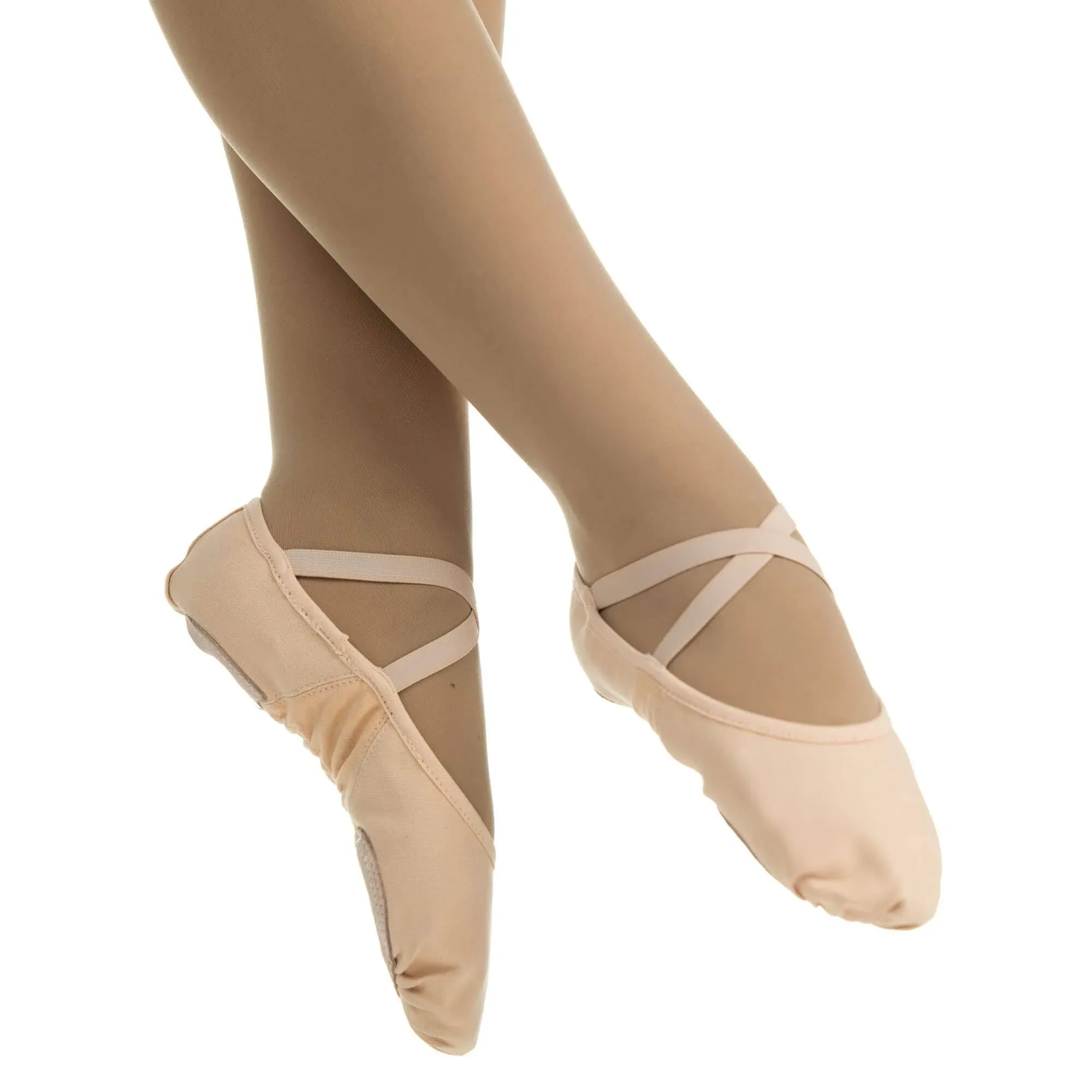 Danzcue Adult Canvas Stretch Ballet Slipper