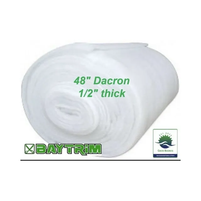 BayTrim Bonded Dacron Upholstery Grade Polyester Batting 48 Inch Wide.(20 yards)