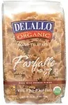 DeLallo Organic Whole Wheat Farfalle Pasta - 16 oz