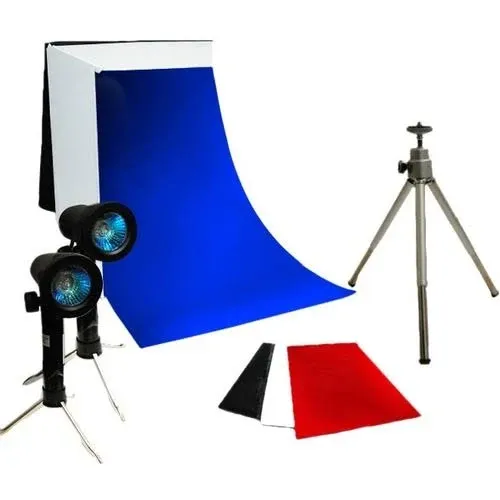 LimoStudio 16" x 16" Table Top Photography Studio LED Light Box, Photo Shooting Tent Kit with LED Lighting, Complete Tripod for Camera, AGG349