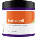 Ketozonil Organic Based Dermal Defense Cream - 4OZ OTC Jock Itch Cream Athletes Foot Treatment