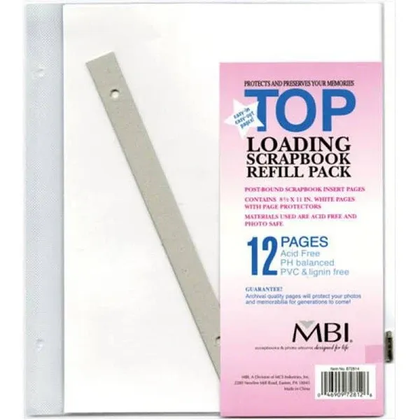 MBI Page Protectors 8.5"X11" 6/Pkg-