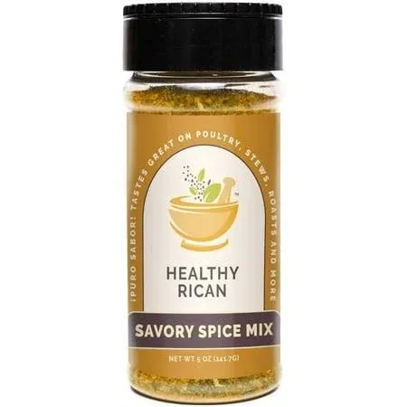 Healthy Rican Savory Herb Seasoning Mixe Non GMO No MSG Preservatives Artificial Flavors Gluten Free Diabetes Low Sodium Keto Friendly Whole 30 Approved (Savory Spice Mix)