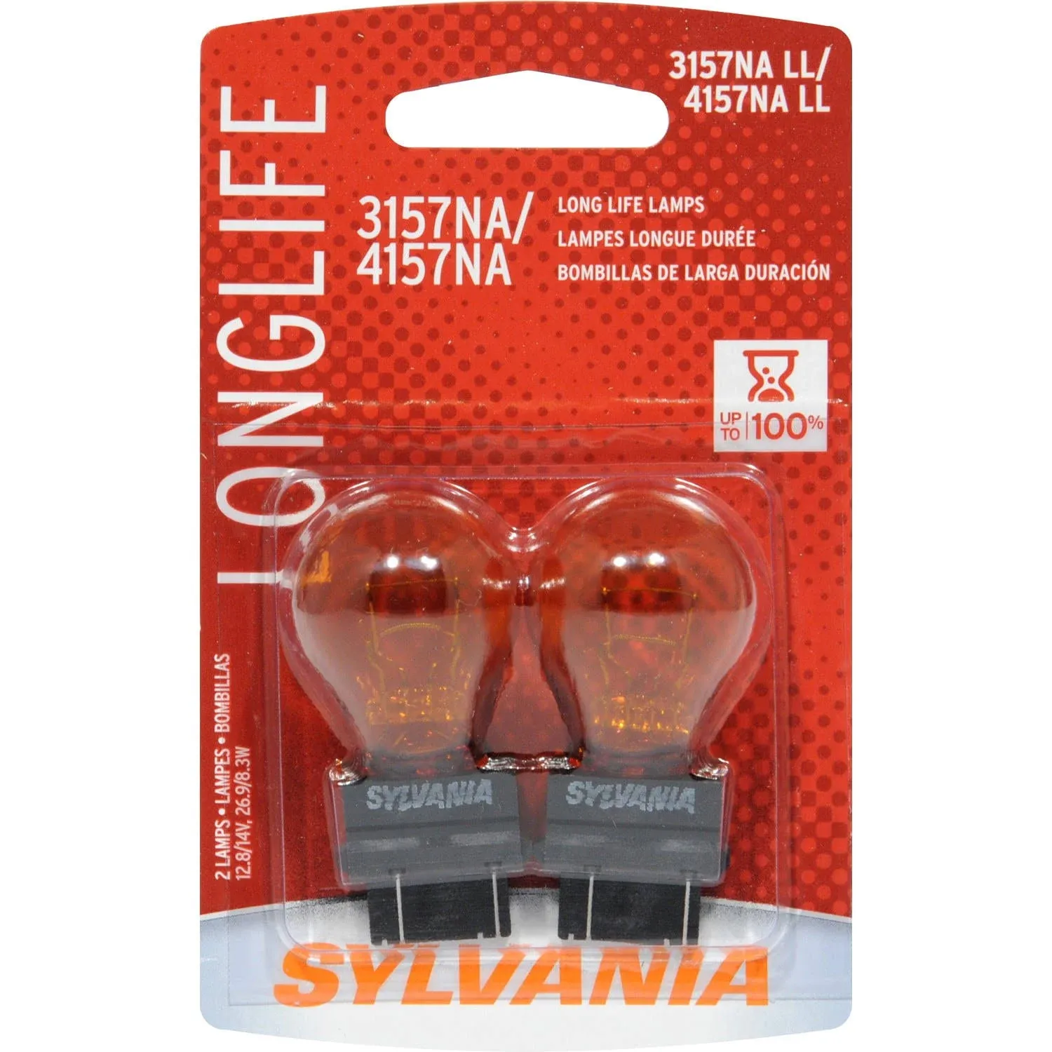 Sylvania Long Life Automotive Replacement Bulbs 3157NA LL /4157NA LL 12v12v