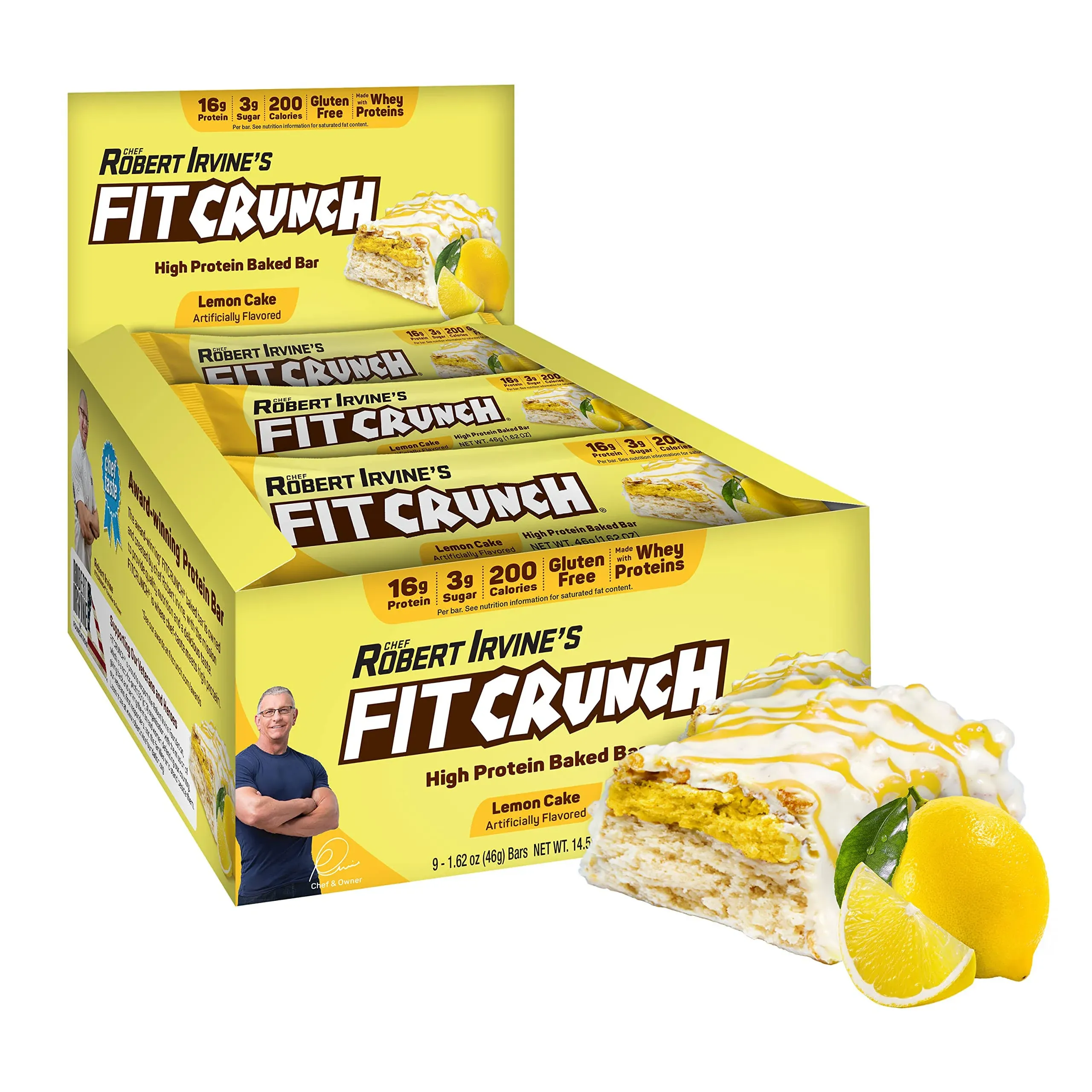 Fit Crunch Bar, Lemon Cake 9 Bars