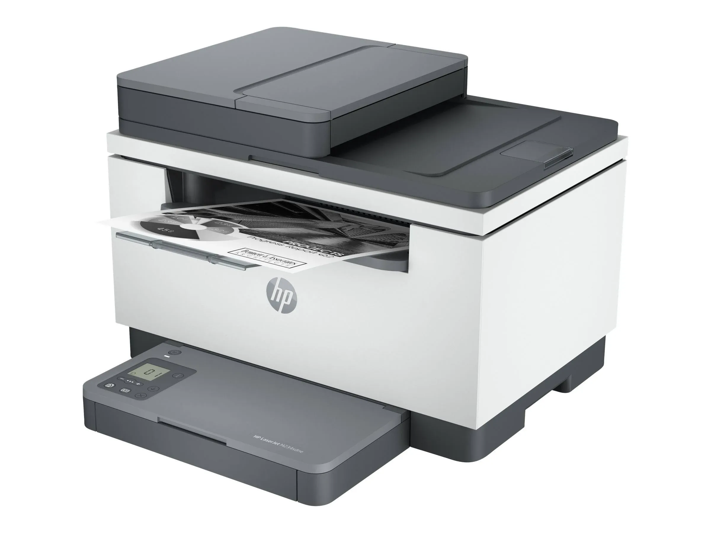 HP LaserJet MFP M234sdw Wireless Monochrome All-in-One Printer with built-in Ethernet & fast 2-sided printing, Instant Ink ready (6GX01F) (Renewed)