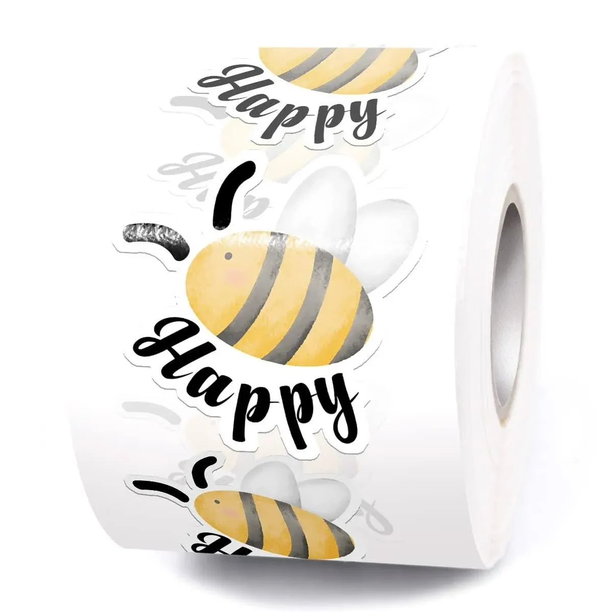 muminglong Cute Bee Happy Small Business Stickers,Happy Mail Stickers,Thank You Stickers,Handmade Stickers,Small Shop Sticker,Package Stickers for Small Business, 500 PCS