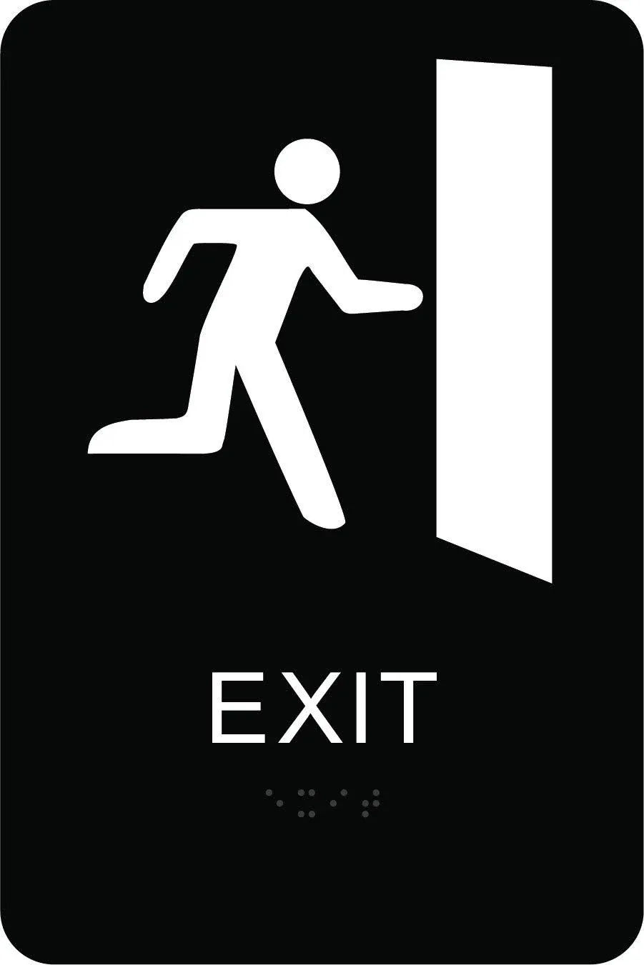 NEW HY-KO D-15 5X7 HEAVY DUTY PLASTIC DECO EXIT SIGN 