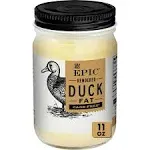 EPIC Rendered Duck Fat, Keto Friendly, Gluten Free, 11 oz Jar