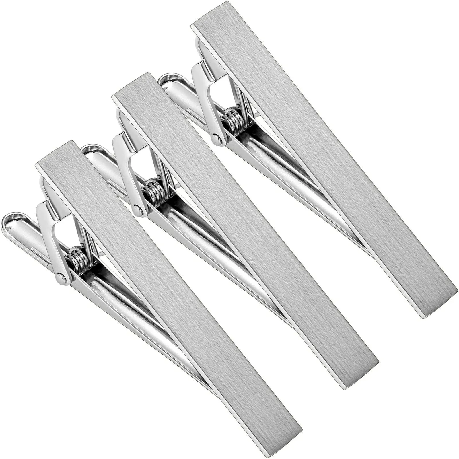 HAWSON 2 inch Tie Clip for Men in 1Pcs/ 3pcs/4 Pcs, Tie Bar Clip for Men's SKINY ...