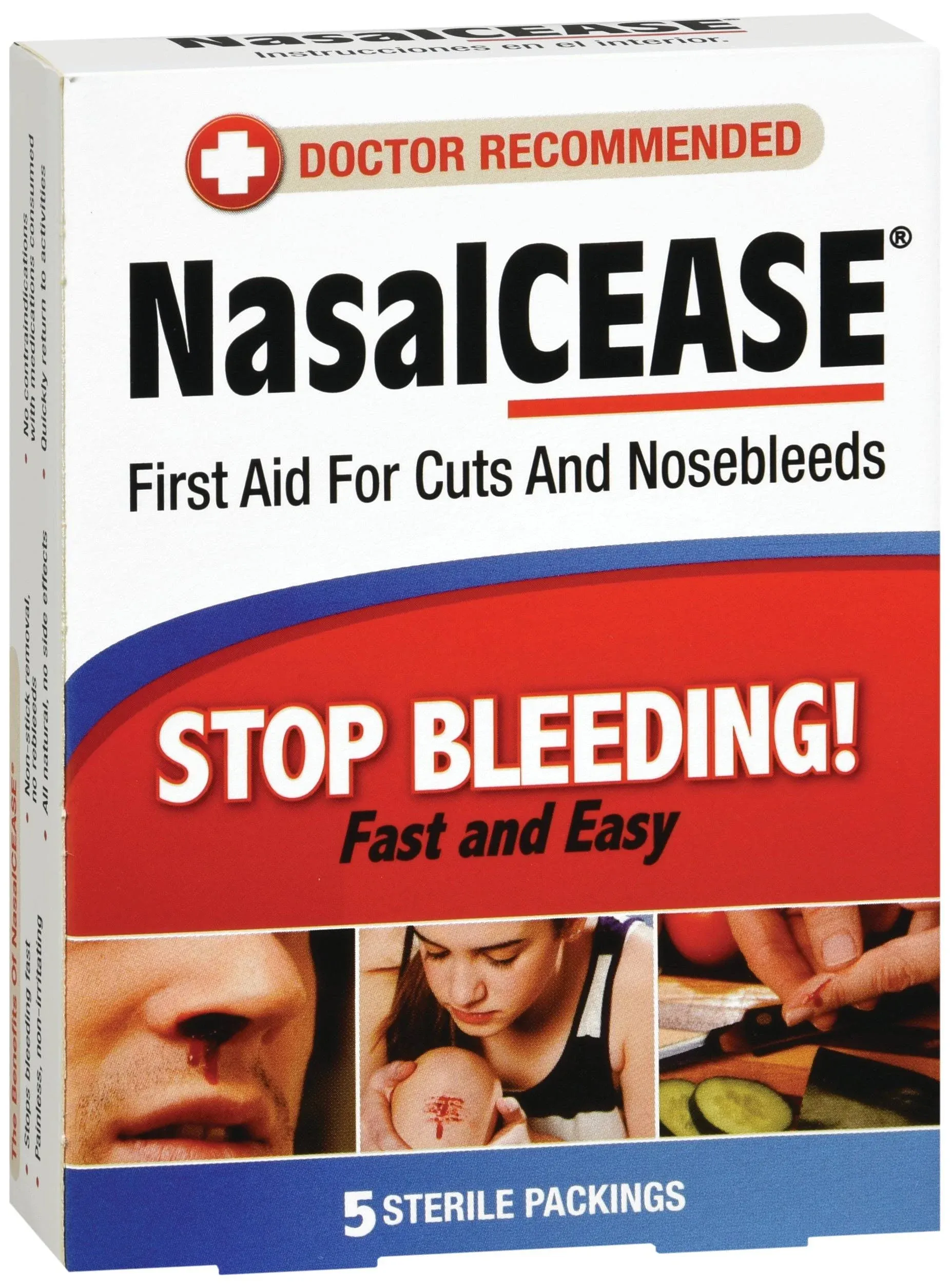 Catalina Healthcare NasalCease, for Minor Nosebleeds - 5 packs