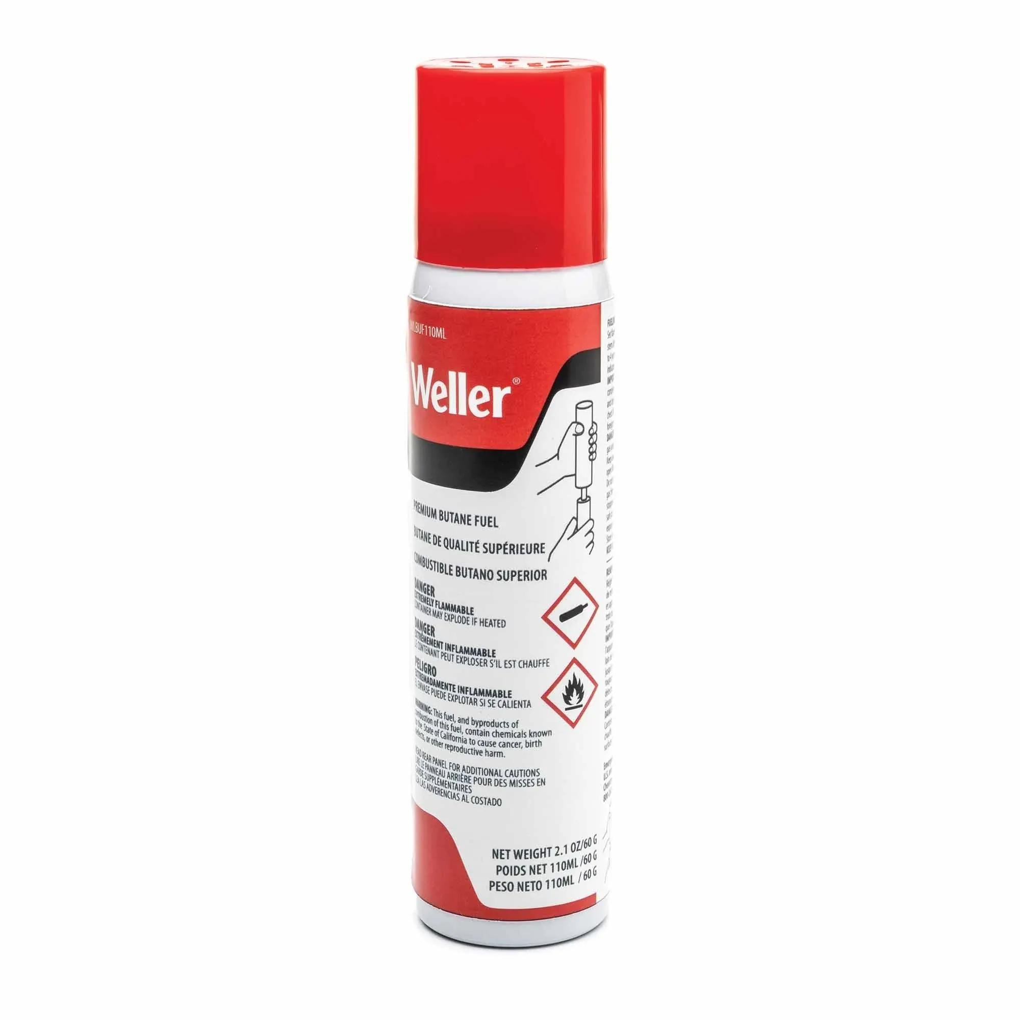 Weller WLBUF110ML - Butane Fuel Refill, 110ml