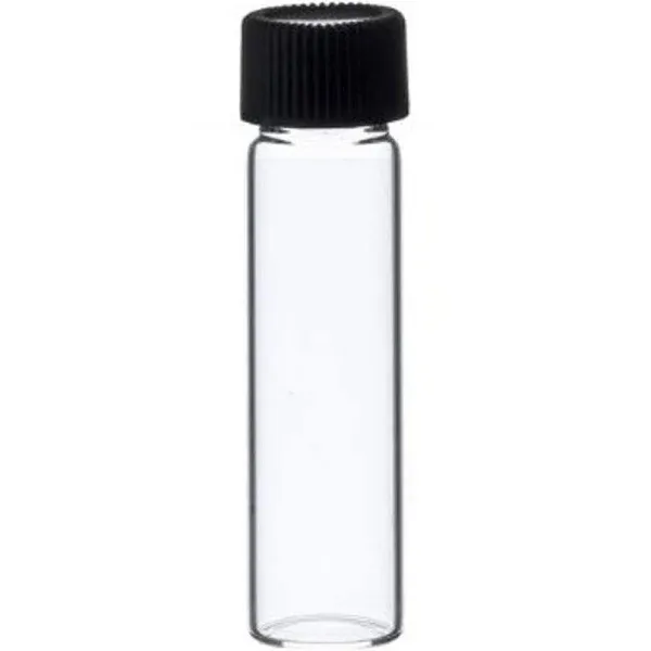 2 Dram CLEAR Glass Vial - Screw Cap - Pack of 144