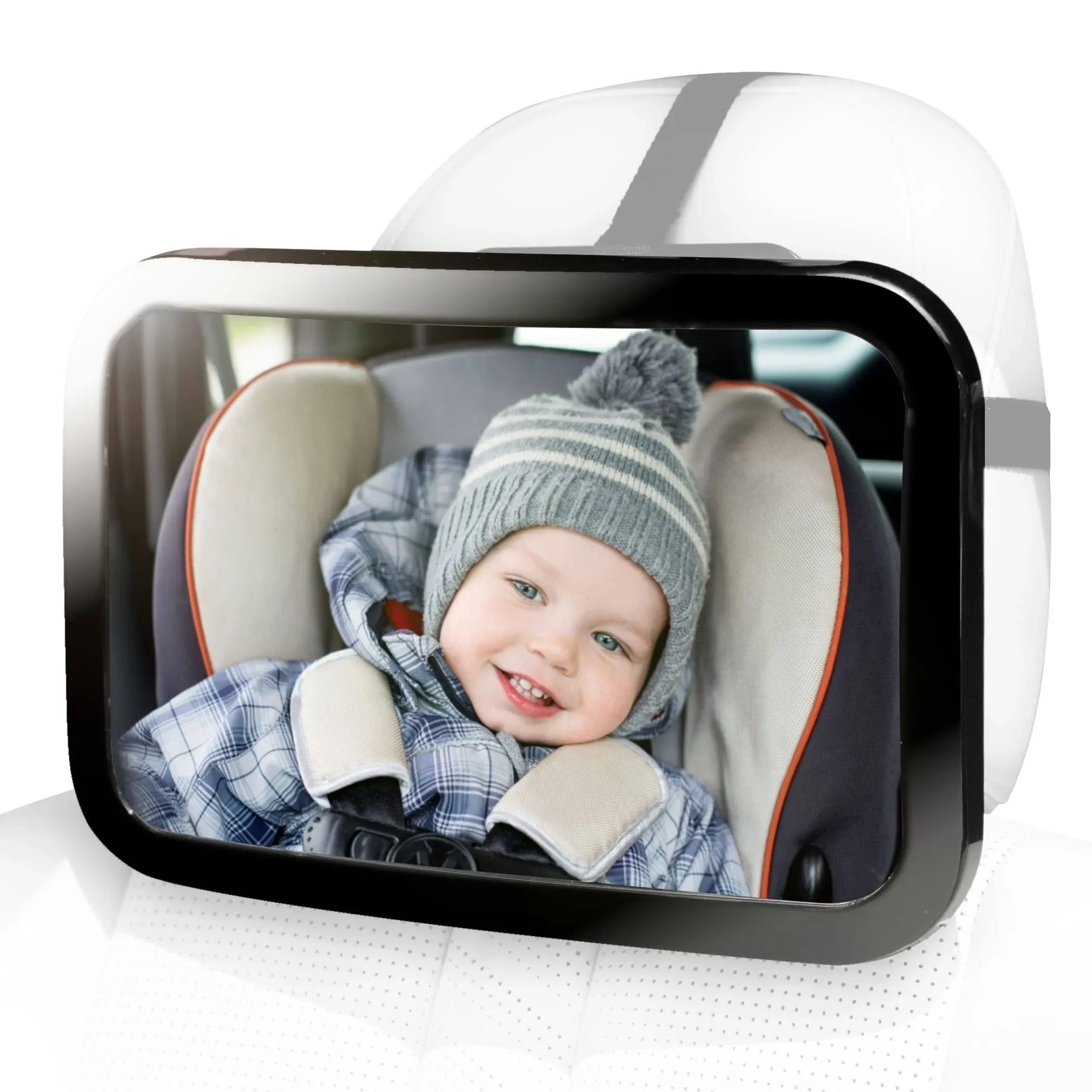 CARTMAN Baby Car Mirror, Safety Car Seat Mirror for Rear Facing Infant with Wide