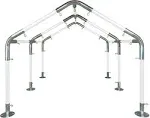 Carport Kit, 20&#39; x 20&#39; High Peak Canopy Fittings, DIY Metal Carport Frame Parts, 1-1/2&quot; EMT Fittings