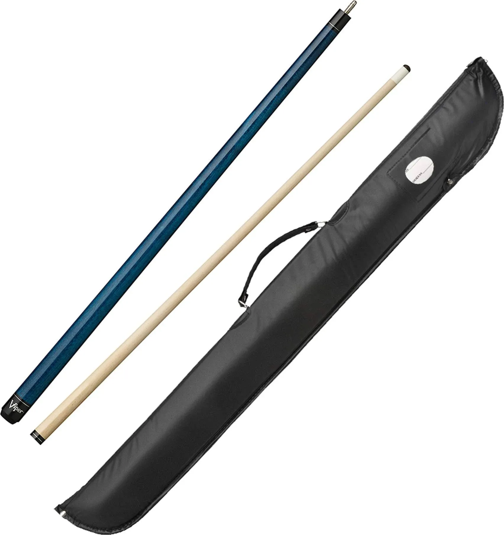 Viper 50-9974 Elite Series Unwrapped Cue & Casemaster Cono Case, Blue