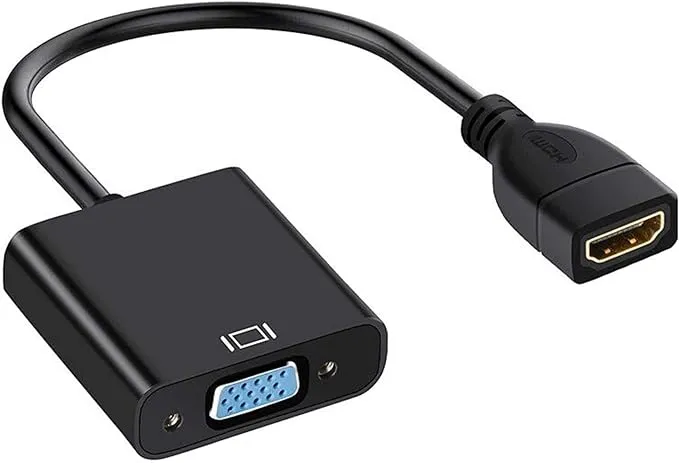 avedio Links HDMI to VGA Adapter, Active HDMI to VGA Converter (Female to Female) with Audio, Support HD 1080P@60Hz, TV Stick, Raspberry Pi, Chromebook, Roku, Xbox (3.5mm Audio Cable Included)