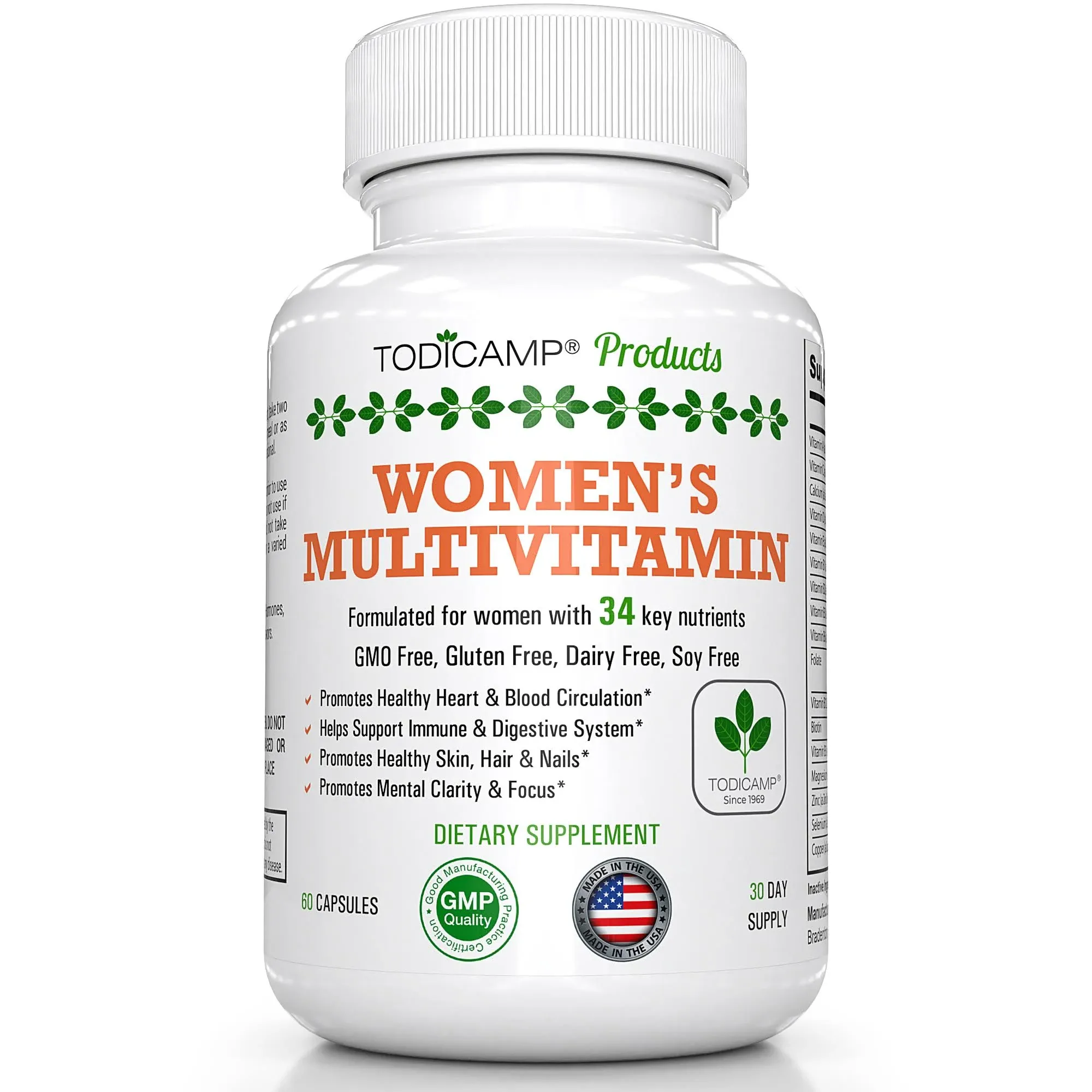 TODICAMP Women's Multivitamin & Mineral Complex