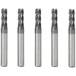 5 Pcs 5mm Cnc Carbide End Mill Set 4 Fultes Milling Cuttertungsten End Milling B