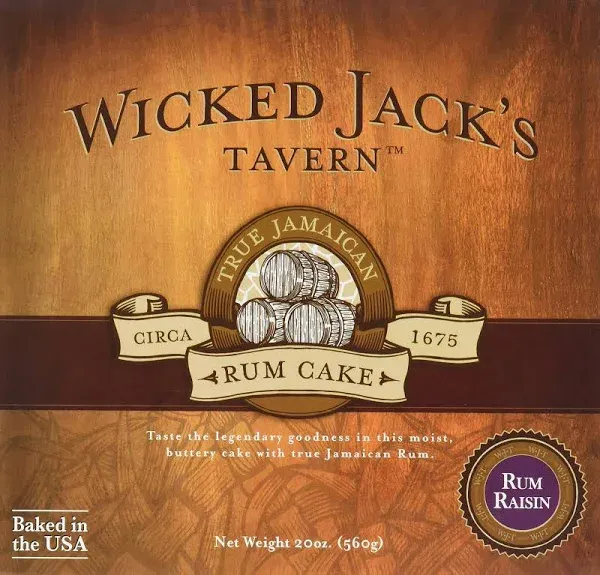 Wicked Jack's Tavern® Jamaica Blue Mountain Coffee Rum Cake