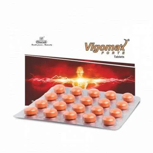 Charak Vigomax Forte Tablet,  Pack of 1, 20 Tablets, Natural Free Shipping