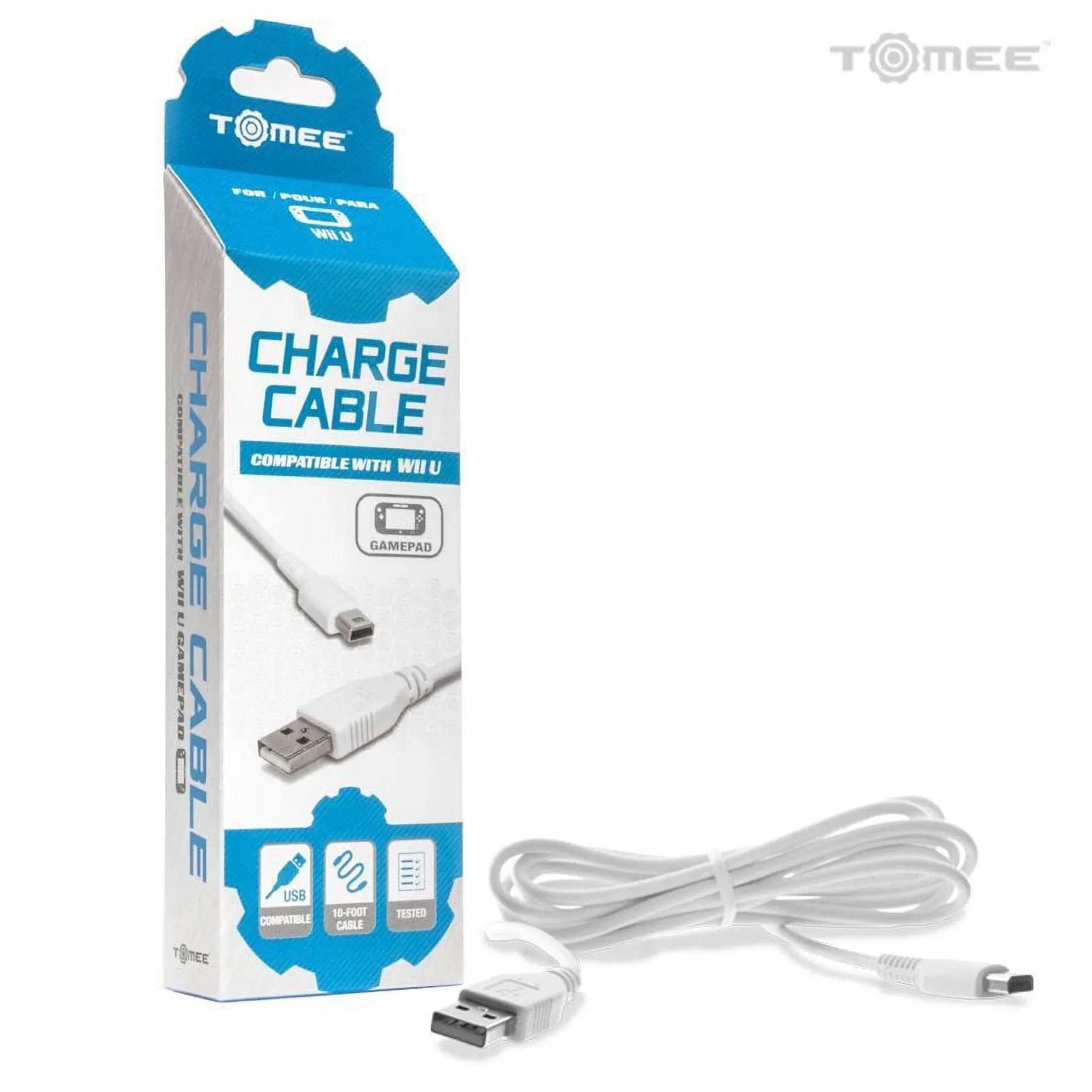 USB Data Sync Charger Charging Cable Lead For Wii U Gamepad